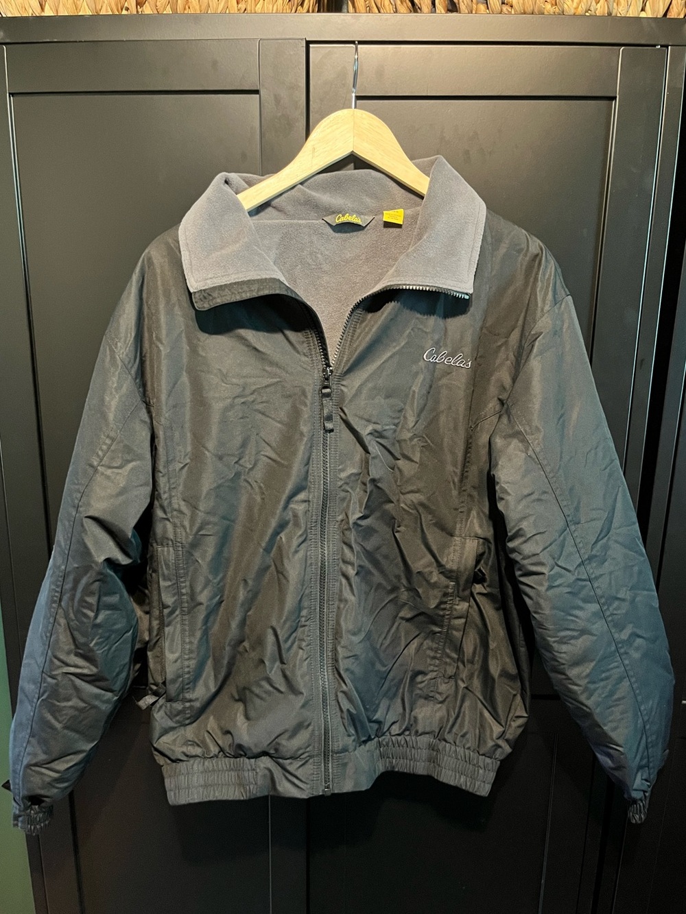 Cabela’s Men’s Medium Black Fleece Lined Full Zip Jacket